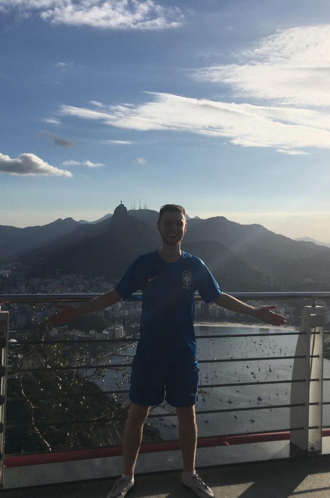 Manchester sports journalism trainee Jacob at Christ the Redeemer