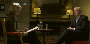 Emily Maitlis interviewing Prince Andrew, Duke of York