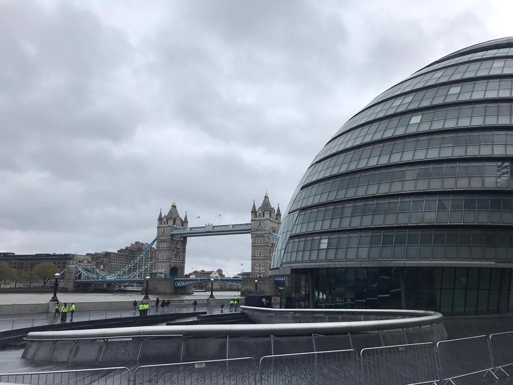 Photo of Tower Bridge and City Hall on the day of the count, with the Thames on the left