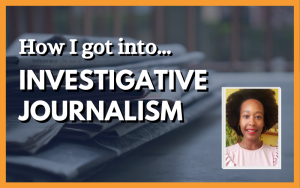 How I got into investigative journalism, with photo of Vicky Gayle on the right
