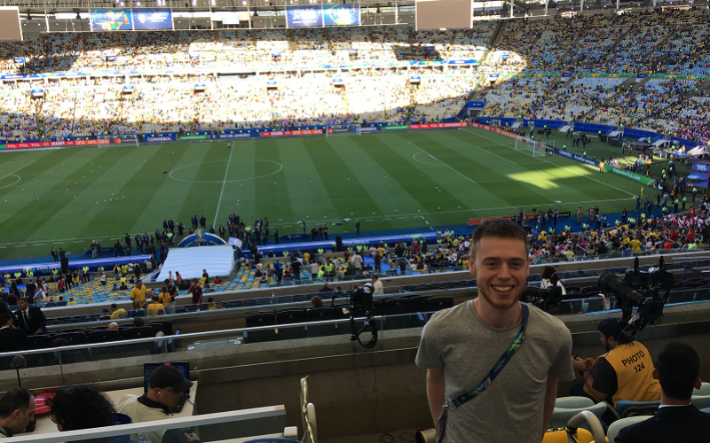 Jacob Bentley-York spent his bursary on a trip to Brazil to cover the Copa America.