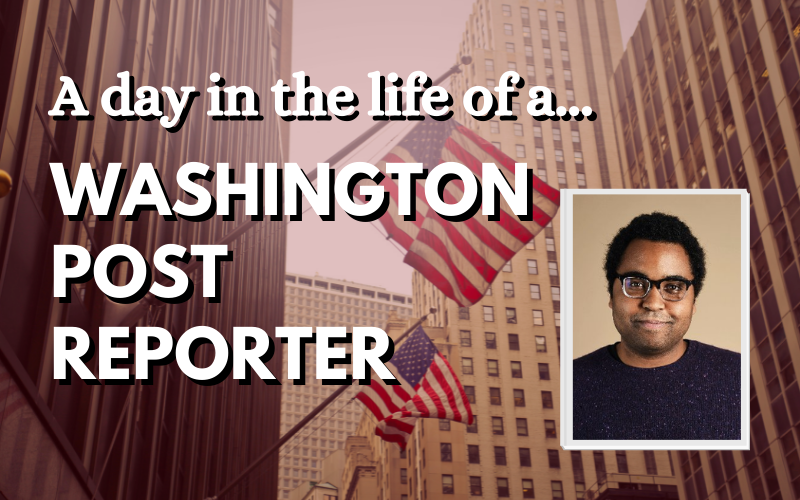 Washington Post reporter Emmanuel Felton - a photo of him on a graphic